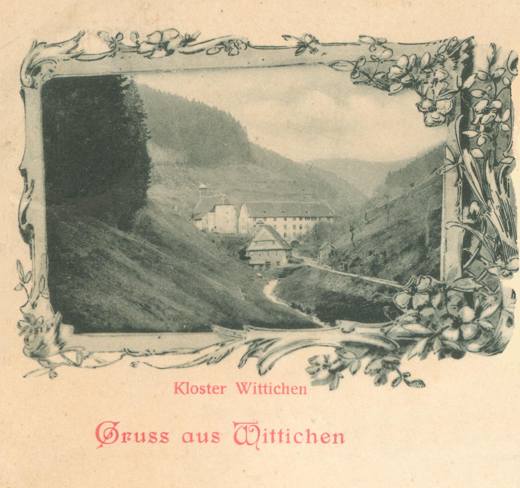 Postkartenansicht 1899 – Gasthaus zum Kloster